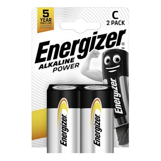 ENERGIZER ALKALINE POWER tartós elem (C, LR14, 1.5V, alkáli) 2db/csomag