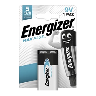 ENERGIZER MAX PLUS tartós elem (6LR61, 9V, alkáli) 1db/csomag