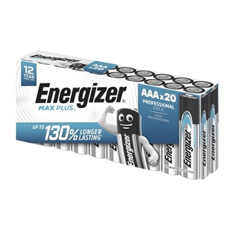 ENERGIZER MAX PLUS tartós elem (AAA, LR03, 1.5V, alkáli) 20db/csomag
