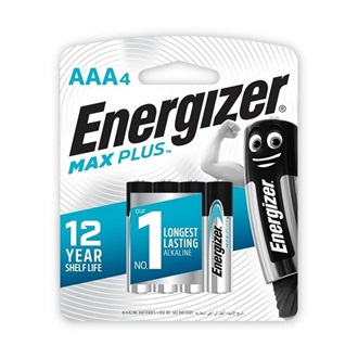 ENERGIZER MAX PLUS tartós elem (AAA, LR03, 1.5V, alkáli) 4db/csomag