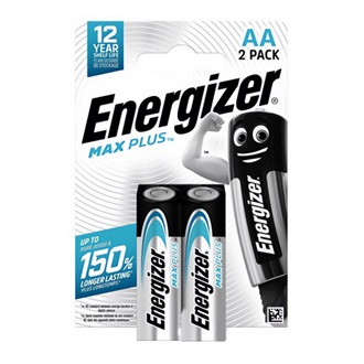 ENERGIZER MAX PLUS tartós elem (AA, LR06, 1.5V, alkáli) 2db/csomag