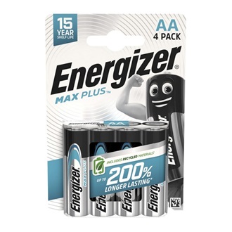 ENERGIZER MAX PLUS tartós elem (AA, LR06, 1.5V, alkáli) 4db/csomag
