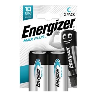 ENERGIZER MAX PLUS tartós elem (C/baby, LR14, 1.5V, alkáli) 2db/csomag