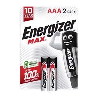 ENERGIZER MAX tartós elem (AAA, LR03, 1.5V, alkáli) 2db/csomag