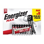 ENERGIZER MAX tartós elem (AAA, LR03, 1.5V, alkáli) 8db/csomag