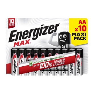 ENERGIZER MAX tartós elem (AA, LR06, 1.5V, alkáli) 10db/csomag