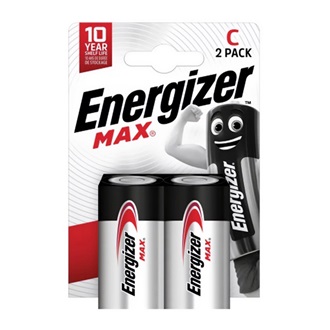 ENERGIZER MAX tartós elem (C, LR14, 1.5V, alkáli) 2db/csomag
