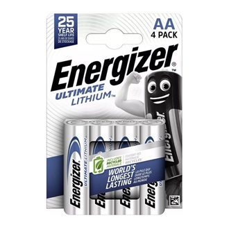 ENERGIZER ULTIMATE LITHIUM tartós elem (AA, LR06, 1.5V, lítium) 4db/csomag