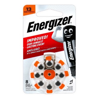 ENERGIZER elem (ZA13, PR48, 1.4V, cink-levegő, hallókészülékhez való) 8db/csomag