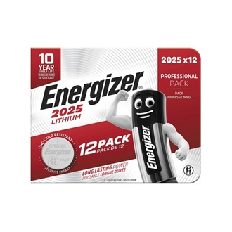 ENERGIZER gombelem (CR2025, 3V, lítium) 12db/csomag