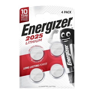ENERGIZER gombelem (CR2025, 3V, lítium) 4db/csomag