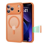 ESR CLASSIC HYBRID szilikon telefonvédő (ütésállóság, légpárnás sarok, kitámasztó, MagSafe) NARANCSSÁRGA