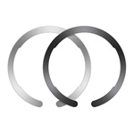 ESR HALOLOCK öntapadós fémlap 2db (mágneses autós tartóhoz ideális, kör alakú) FEKETE/SZÜRKE