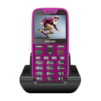 EVOLVEO EP-601 EasyPhone XR mobiltelefon RÓZSASZÍN