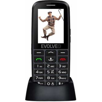 Evolveo EP-550 Easy Phone EVOLVEO EP-550 Easy Phone mobiltelefon FEKETE