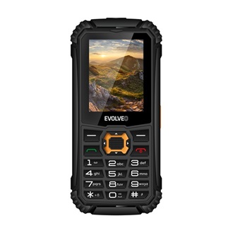 EVOLVEO Strongphone Q1 mobiltelefon (Dualsim) FEKETE/NARANCSSÁRGA