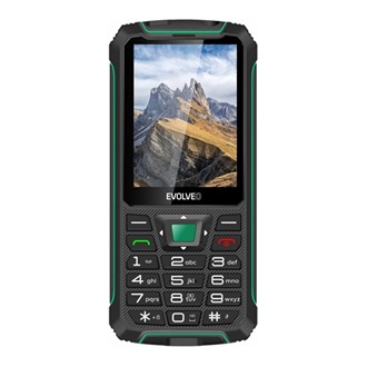 EVOLVEO Strongphone W4 mobiltelefon (Dualsim) FEKETE/SÖTÉTZÖLD
