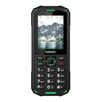 Evolveo StrongPhone X5 Dual SIM ütésálló mobiltelefon fekete-zöld