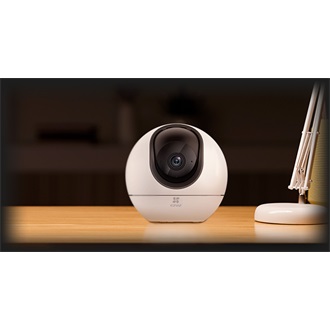 EZVIZ H6 3K beltéri kamera, 3K felbontás, 360° panoráma látás, automatikus zoom követés, kétirányú hívás, 512GB