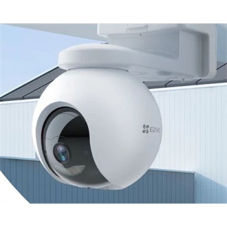 EZVIZ HB8 2K+ kültéri akkunulátoros kamera, újratölthető, színes éjszakailátás, 360 ° panoráma, 4MP, free Wifi,10400 mAh