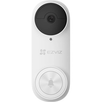EZVIZ Videós ajtócsengő készlet 176° kamerával DB2 2K (3MP), WiFi, 5200mAh akku, PIR, IR, H.265, riasztó funkció