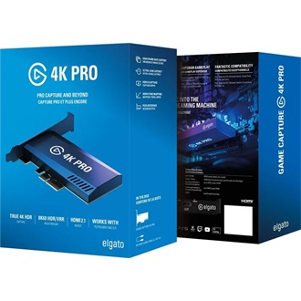 Elgato 4K PRO PCIe x4 gaming video capture card/box fekete