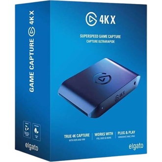 Elgato 4K X USB-C gaming video capture card/box fekete