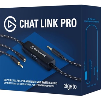 Elgato Chat Link Pro PlayStation 3,5mm jack gaming audio capture card/box fekete