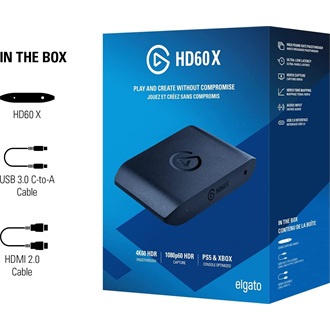 Elgato Game Capture HD60 X Xbox/PS5 USB-C video digitalizáló capture card/box fekete
