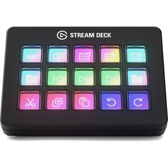 Elgato Stream Deck MK.2 Scissor Keys USB-C gaming streaming vezérlőpanel fekete