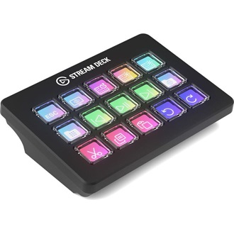 Elgato Stream Deck MK.2 Scissor Keys USB-C gaming streaming vezérlőpanel fekete