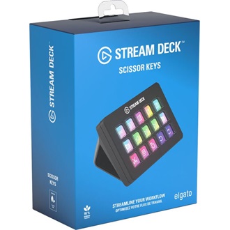 Elgato Stream Deck MK.2 Scissor Keys USB-C gaming streaming vezérlőpanel fekete