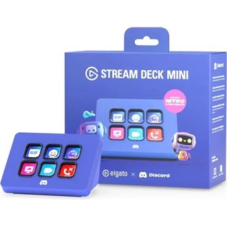 Elgato Stream Deck Mini (Discord Edition) USB2.0 gaming streaming vezérlőpanel lila