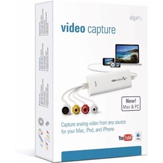Elgato Video Capture VCR Camcorder analóg USB2.0 video digitalizáló fehér