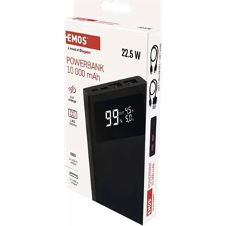 Emos B0531B BETAQ 10/10 000 mAh/22,5W/fekete powerbank