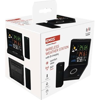 Emos E8010 vezeték nélküli töltéssel időjárás állomás