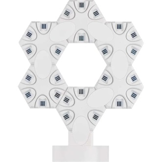 Emos GoSmart Hexagon fehér, 6 részből álló, RGBIC dimmelhető, WiFi LED asztali lámpa