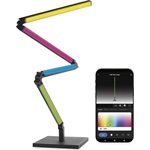 Emos GoSmart fekete, 175 cm, meleg fehér / RGBIC WiFi állólámpa