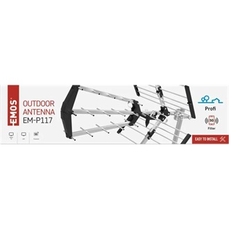 Emos J0906 PROFI EM-P117, DVB-T2, LTE/4G/5G szűrő kültéri antenna
