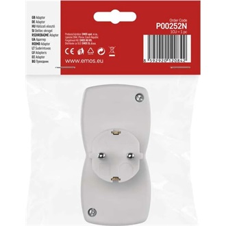 Emos P00252N 2-es elosztó aljzat