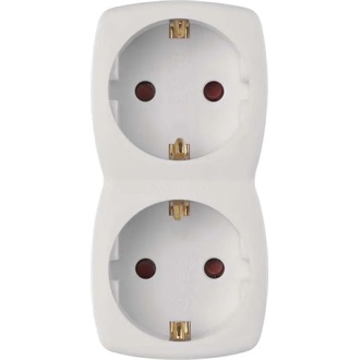 Emos P00252N 2-es elosztó aljzat