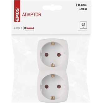 Emos P00252N 2-es elosztó aljzat