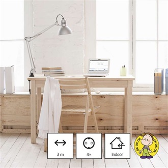 Emos P0423R 4 aljzat 3méter 1,5mm2 fehér hosszabbító
