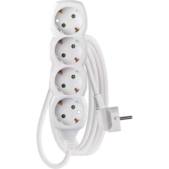 Emos P0423R 4 aljzat 3méter 1,5mm2 fehér hosszabbító