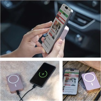 Emos WI 1046, 10 000 mAh, 20 W+Wireless, lazac powerbank