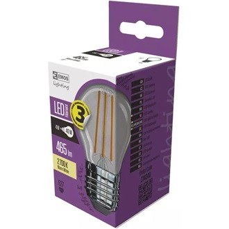 Emos Z74240 FILAMENT 4W E27 meleg fehér kisgömb LED izzó