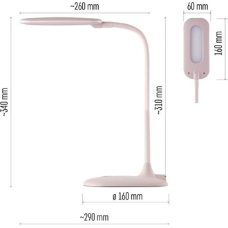 Emos Z7602P LED Stella rózsaszín asztali lámpa