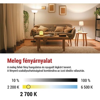 Emos ZF5154D  E27/7,5W (75W)/1 055 lm/meleg fehér/dimmelhető Filament A60 LED izzó