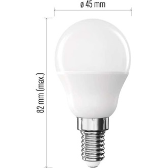 Emos ZL1F22 MINI GLOBE 5,5W 470lumen E14 LED gömb izzó