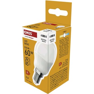 Emos ZL1F43 MINI GLOBE 8,5W 806lumen E14 LED gömb izzó